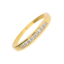 Damenring mit 9 Zirkonia 333 GOLD