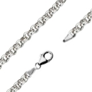 Kette Ankerkette 3,8mm rund Erbskette Silber 925 90cm
