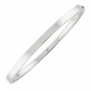 Armreif 6mm eckig oval 925 Sterling Silber