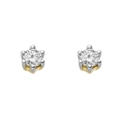 Ohrstecker 3,3mm mit Diamant 0,15ct 14Kt 585 GOLD