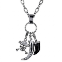 Charm Set Karibik Zahn Horn Pirat 925 Silber