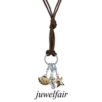 Charm Set Südsee Muschel Seestern Seepferdchen 925 Silber