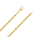 Kette Collier 3,8mm Kordelkette 8Kt GOLD 45cm