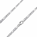 Kette Collier Figaro Muster 3.4mm Silber 925 60cm