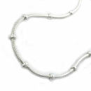Collier Schlange mit Kugeln 2,5mm Silber 925 55cm