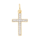 Anhänger Kreuz 9,4x16mm mit Zirkonia 8Kt 333 GOLD