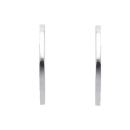 Creole kantig 26,6x2mm Klappscharnier Silber 925