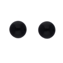 Ohrstecker Ohrring ca. 4,2mm Onyx Silber 925