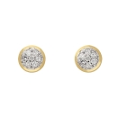 Ohrstecker 5mm mit Diamanten 0,07ct 14Kt 585 GOLD