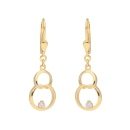 Ohringe Gold Zirkonia