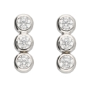 Ohrstecker Ohrring 8,5x2,9mm mit Zirkonias Silber 925