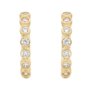 Creole Klappscharnier Zirkonia Ø14,3mm 8Kt 333 GOLD