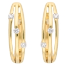 Creole Klappscharnier Zirkonia Ø14x4,1mm 8Kt 333 GOLD