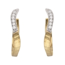 Creole Klappscharnier Zirkonia Ø16mm 8Kt 333 GOLD