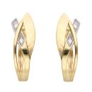 Creole Klappscharnier Zirkonia Ø14,4mm 8Kt 333 GOLD