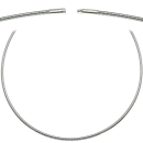 Collier Kette Omegareifen 2mm Bajonett Edelstahl