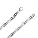 Kette Collier 3,5mm Singapurkette Silber 925 45cm
