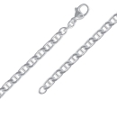 Kette 4,2mm Stegpanzerkette glänzend Silber 925 60cm