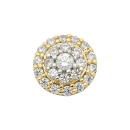 Anhänger 9mm Zirkonia 14Kt 585 GOLD