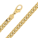 Armband Panzer flach 6mm 21cm 14Kt 585 GOLD