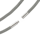 Exklusive Schlauchkette Collier Edelstahl 3-10mm mit Bajonettverschluss 38-60cm