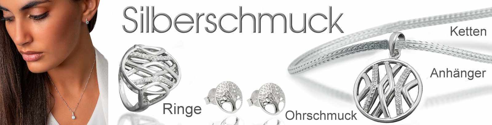 Moderner Silberschmuck